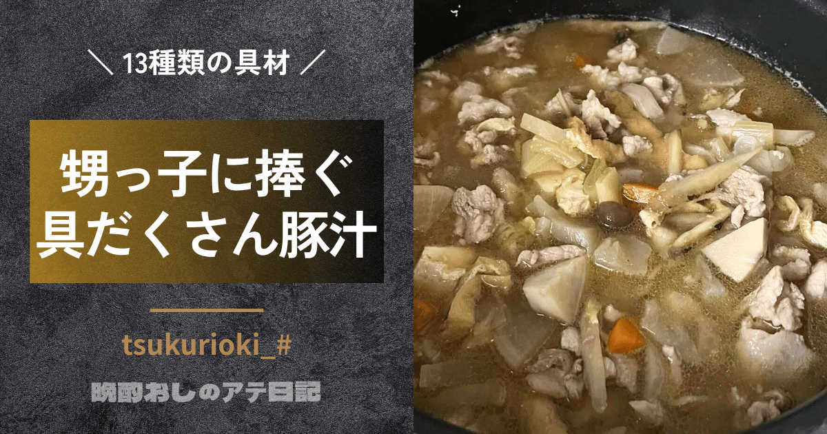 具だくさん生姜豚汁